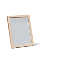 Mini telaio in pino smaltato, 15 x 21 cm, con vetro normale e parete posteriore, bianco