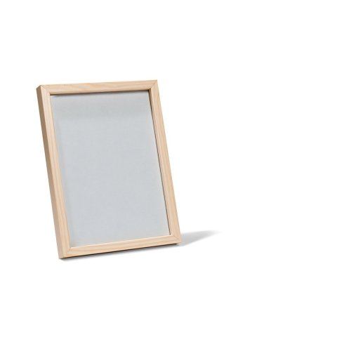 Mini telaio in pino smaltato 15 x 21 cm, con vetro normale e parete posteriore, bianco