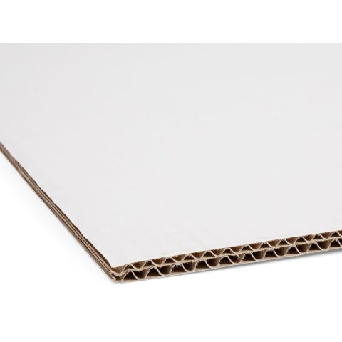 Cartone ondulato doppio, 2 lati 6,0 x 1000 x 700 mm, marrone/bianco