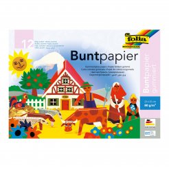 Buntpapier, einseitig gummiert