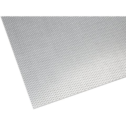 Stahl verzinkt Rundloch, versetzt (Zuschnitt möglich) RV 2,0/3,5 s = 1,0 mm, 250 x 500 mm