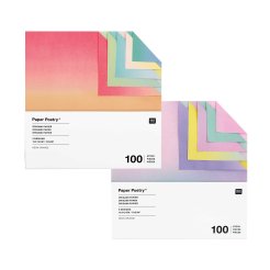 Origami paper gradient, printed on both sides