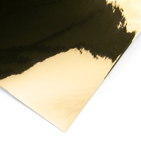 Aslan mirror adh. film both sides reflective CA23, PET, gold, w = 625 mm