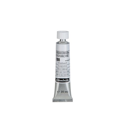 Schmincke Gouachefarbe Designers HKS Metalltube 20 ml, mischweiß (198)