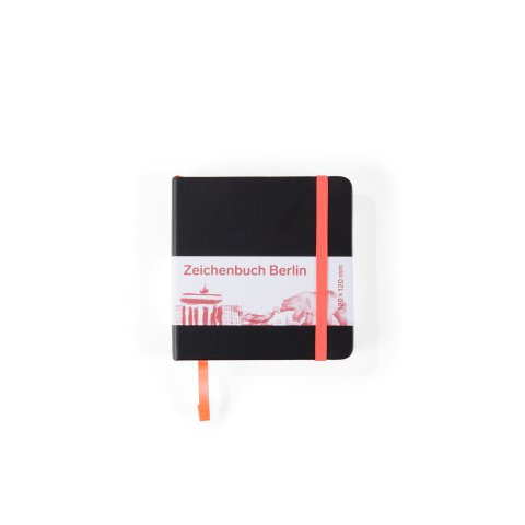 Drawing book Berlin natural white, 140 g/m² 120 x 120 mm, 80 sheets/160 p, thread stitching