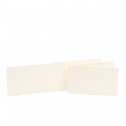 Rivoli Briefpapier Klappkarte Dame quer, 200 g/m², 133 x 83 mm, 10 Stück, gelblich weiß