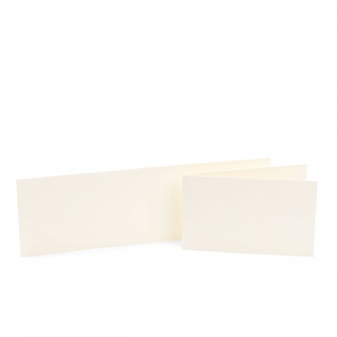 Rivoli Briefpapier Klappkarte Dame quer 200 g/m², 133 x 83 mm, 10 Stück, gelblich weiß