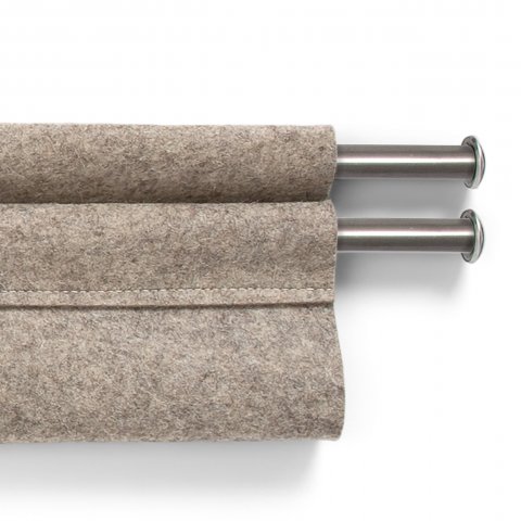 Felt cable duct for table frame E2 Width 1050 mm, felt grey, colourless