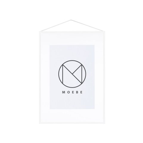 Moebe Frame A2 440 x 620 mm, aluminium, white