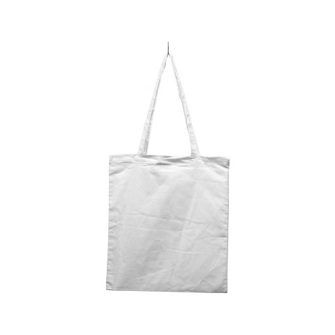 Westford Mill Baumwolltasche, ''Jutebeutel'' ca. 380 x 420 mm, lange Henkel, weiß