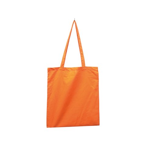 Westford Mill Baumwolltasche, ''Jutebeutel'' ca. 380 x 420 mm, lange Henkel, orange