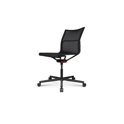 Wagner D1 swivel chair, office 420-520x500x930mm, w/o armrests, castors, black