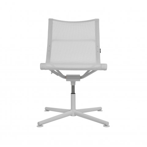 Wagner Drehstuhl D1 office 420-520x500x930mm, o. Armlehnen, Gleiter, weiß