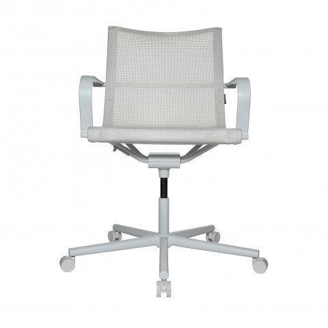 Wagner Drehstuhl D1 office 420-520x500x930mm, m. Armlehnen, Rollen, weiß