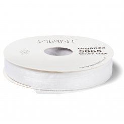 Organzaband farbig, b=15 mm, l=50 m, weiß