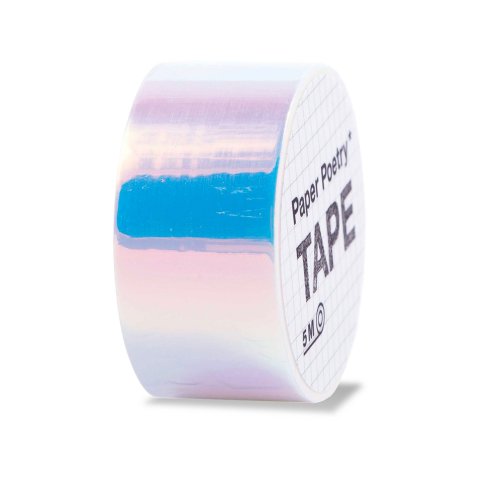 Cinta adhesiva Paper Poetry Cinta espejo arco iris b = 19 mm, l = 5 m, blanco (32.11)