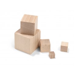 Holzwürfel Buche, roh