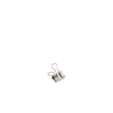 Foldback clips, nickel-plated, silver w=13 mm