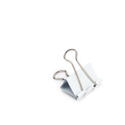 Foldback-Clips farbig, b=32 mm, weiß