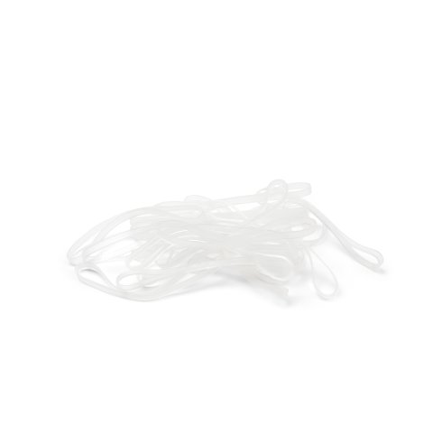 TPE rubber bands app. 90 x 4 mm, transparent, 25 pieces