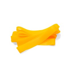 TPE Gummibänder, ca. 130 - 140 x 20 mm, neon orange, 10 Stück