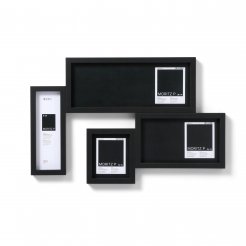 Marco objeto madera Moritz P, 8 x 24 cm, negro