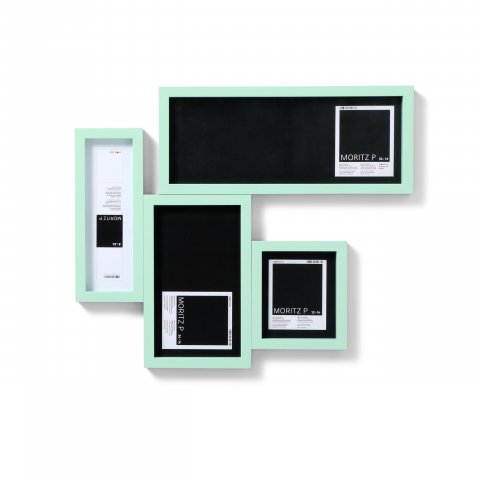 Struttura dell'oggetto legno Moritz P 8 x 24 cm, verde pastello