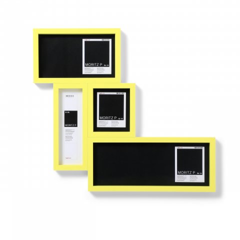 Struttura dell'oggetto legno Moritz P 12 x 14 cm, giallo zolfo (RAL 1016)