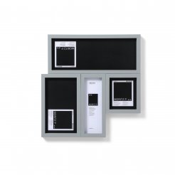 Moritz P wood frame for objects, 24 x 14 cm, light grey (RAL 7045)