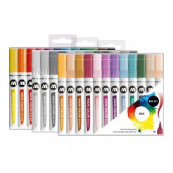 Molotow Aqua Color Brush Marker, set of 12