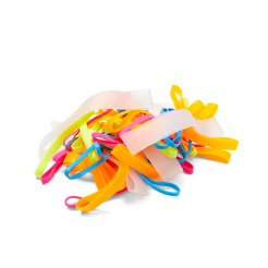 TPE Gummibänder Mixpack, Funk, diverse Farben und Größen, 45 Stück