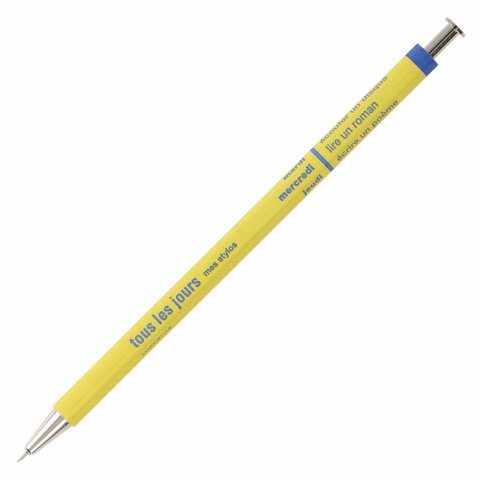 Mark's Tous les Jours biros barile giallo senape, colore del carattere nero