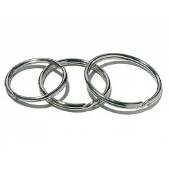 Schlüsselringe vernickelt, silber, rund