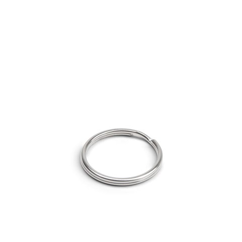 Schlüsselringe vernickelt, silber, rund ø 25,0 x 1,5 mm