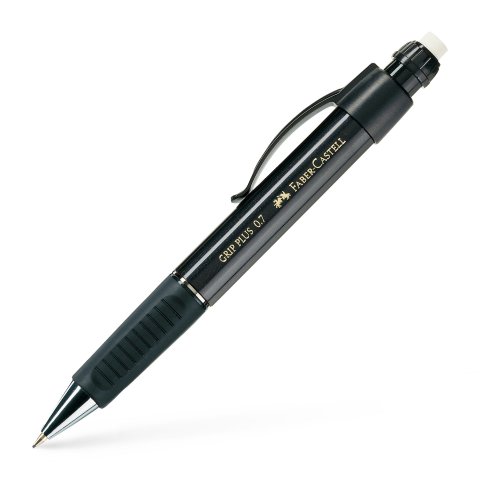 Faber-Castell Grip Plus Druckbleistift 0,7 mm, schwarzer Schaft
