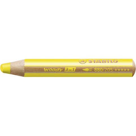 Stabilo woody 3 in 1 Stift, gelb (205)