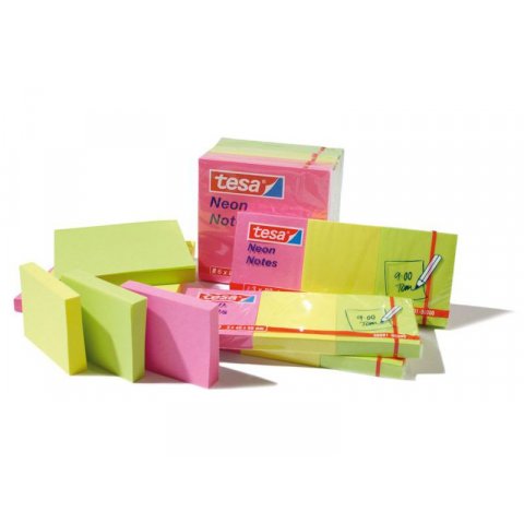 Tesa Neon Notes 40 x 50 mm, 3 x 80 sheets