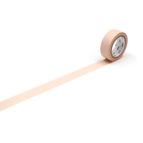 Mt 1P Basic Washi Klebeband uni b= 15 mm, l= 7 m pastel carrot (MT01P485Z)