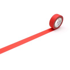 Mt 1P Basic Washi Klebeband uni, b= 15 mm, l= 7 m matte red (MT01P510Z)