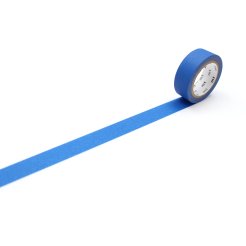 Mt 1P Basic Washi Klebeband uni, b= 15 mm, l= 7 m matte blue (MT01P515Z)