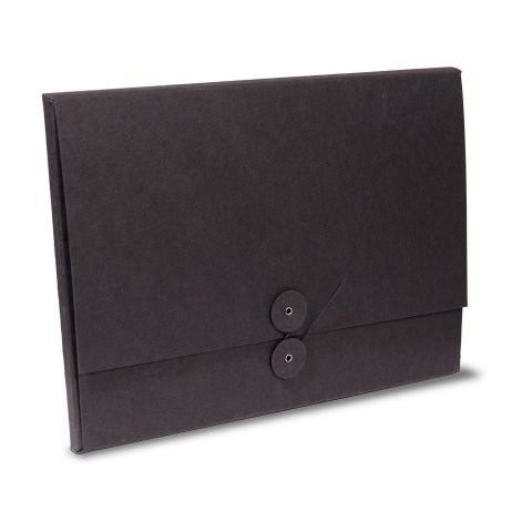 Karton-Dokumentenmappe mit Schnurverschluss 16 x 245 x 335 mm, für DIN A4, anthrazit