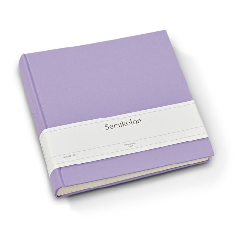 Semikolon Fotoalbum Classic, Leinen uni 240 x 230 mm, Event, 60 Seiten, lilac silk