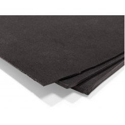 Zellgummi Matte, schwarz