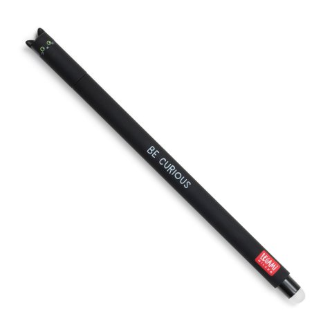 Legami Penna cancellabile gel roller 0,7 mm, colore dei caratteri nero, gatto