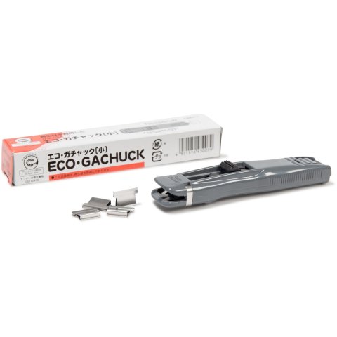 Powerclipper (Eco Gachuck), Heftgerät klein (roter Aufdruck), f. 2-15 Blatt 80 g-Papier