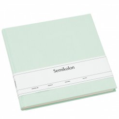 Semikolon Gästebuch Leineneinband, 250 x 230 cm, 180 Seiten, blanko, moss
