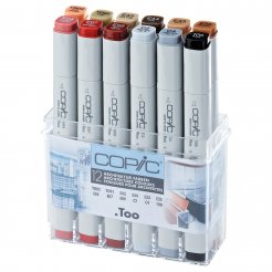 Set da 12 Copic Marker, colori architettonici