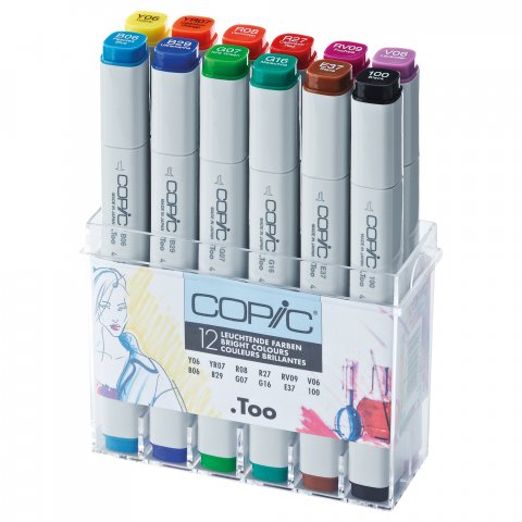 Copic Marker, 12er-Set Leuchtende Farben