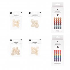 Macramé wooden beads set