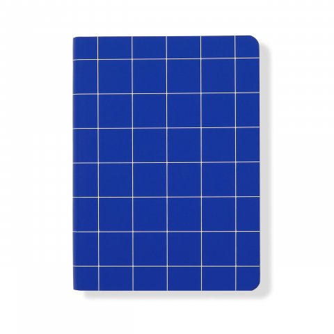 Nuuna Notizbuch Break the Grid S, 108 x 150 mm, diverse Raster, blau